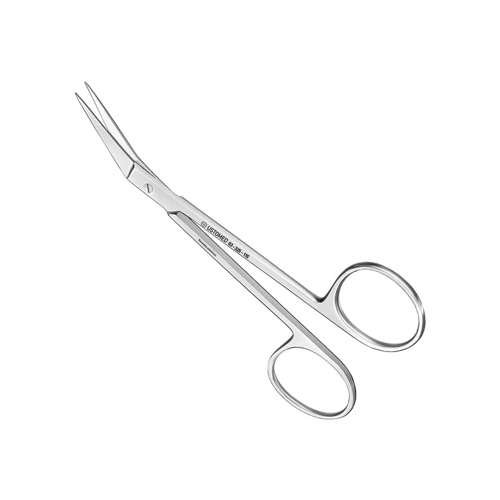 [03-325-115] Ustomed - SPENCER ligatuurschaar, 11,5 cm, gebogen, standaard uitvoering