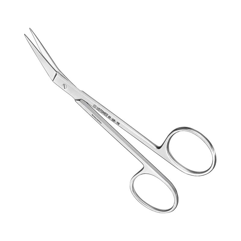 [03-325-115] Ustomed - SPENCER ligatuurschaar, 11,5 cm, gebogen, standaard uitvoering
