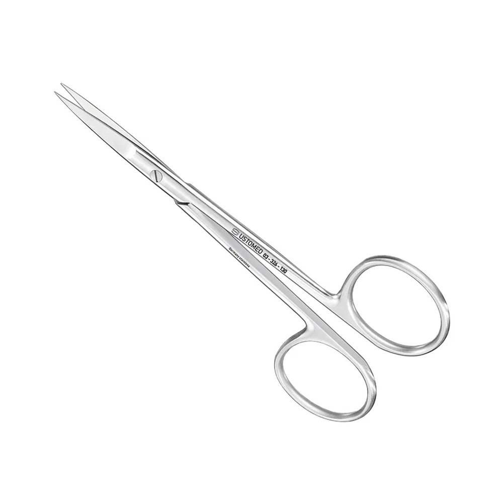 Ustomed - IRIS hecht- en tandvleesschaar 13 cm recht, extra grote ring