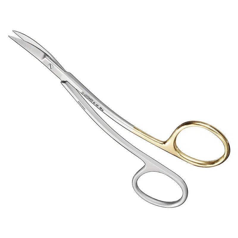 [03-401-105SC] Ustomed - LA GRANGE hechtings-/tandvleesschaar, 10,5 cm, gebogen, Super-Cut uitvoering