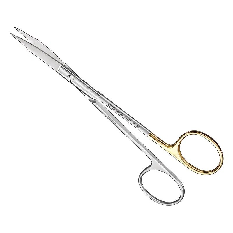 [03-417-130SC] Ustomed - FOX hechtings-/tandvleesschaar, 13 cm, gebogen, Super-Cut uitvoering