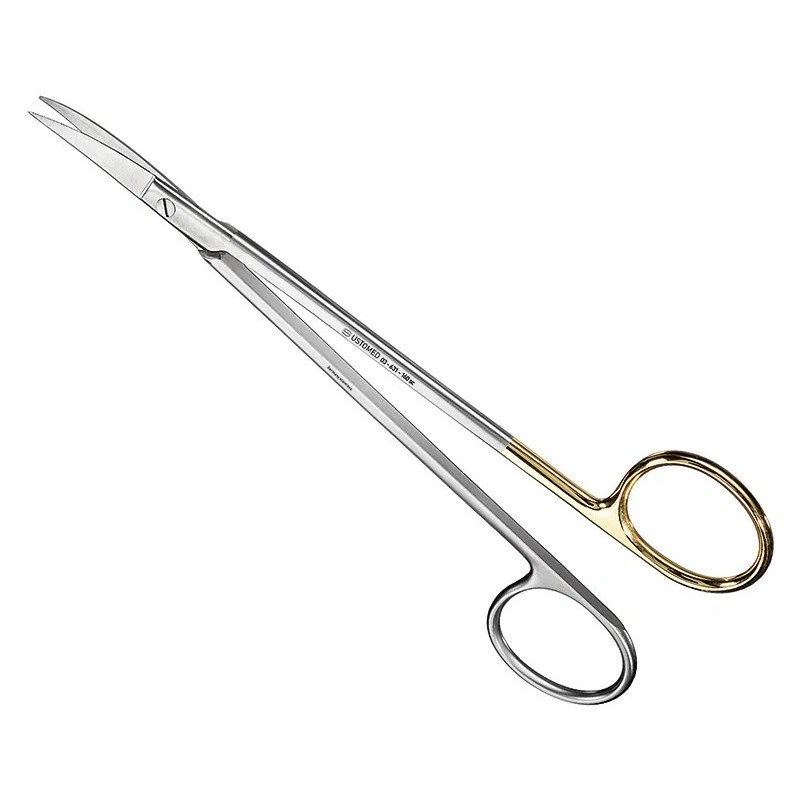 Ustomed - KELLY hechtings-/tandvleesschaar, 16 cm, gebogen, Super-Cut