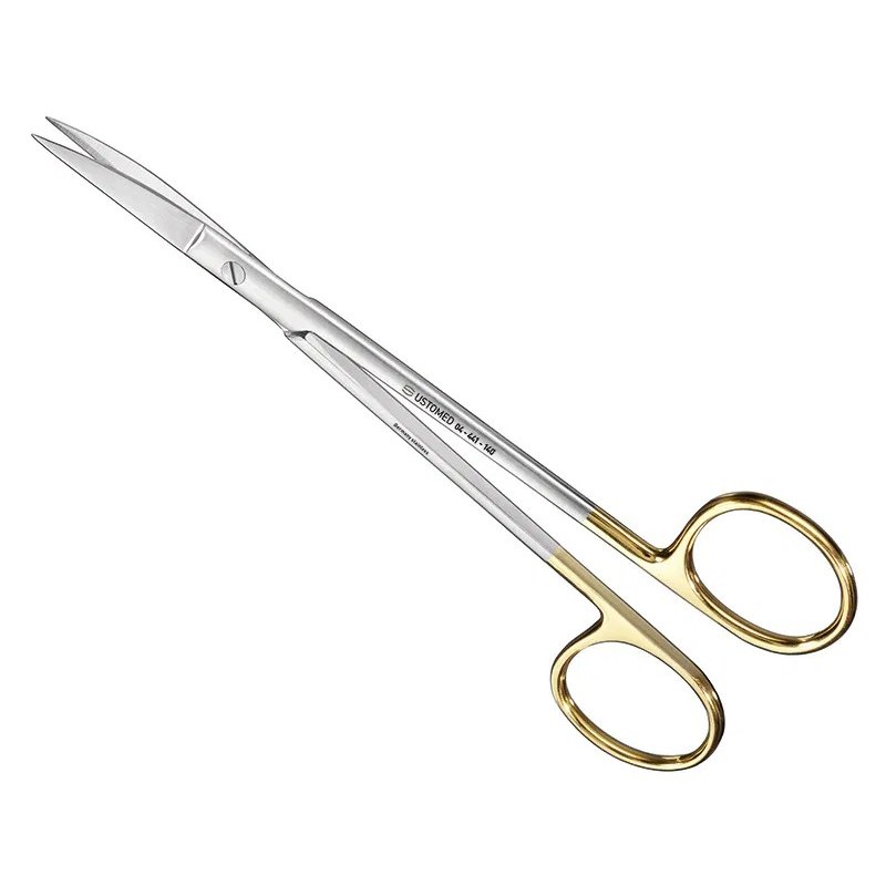 Ustomed - JOSEPH hechtings-/tandvleesschaar TC 14 cm gebogen
