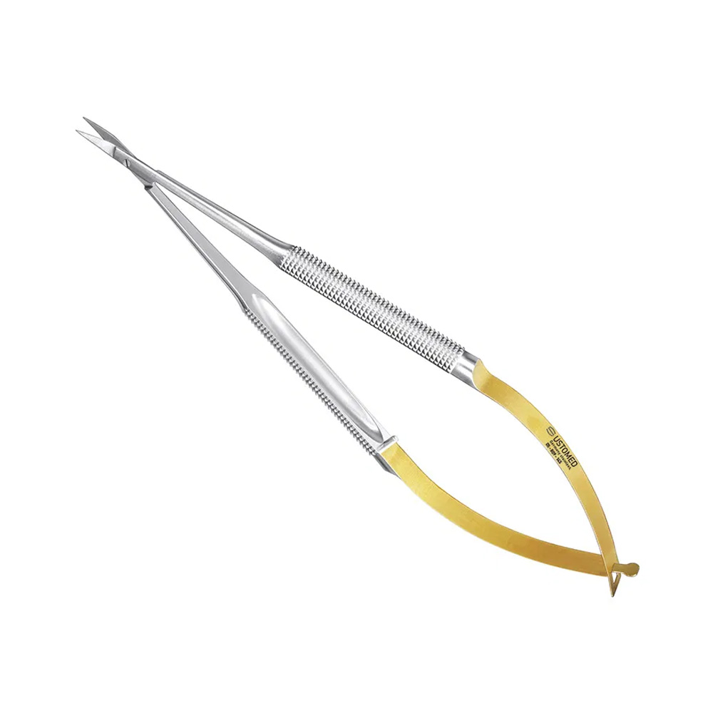 [05-809-145] Ustomed - I'MOTION micro-veerschaar 14,5 cm gebogen, ronde handgrepen