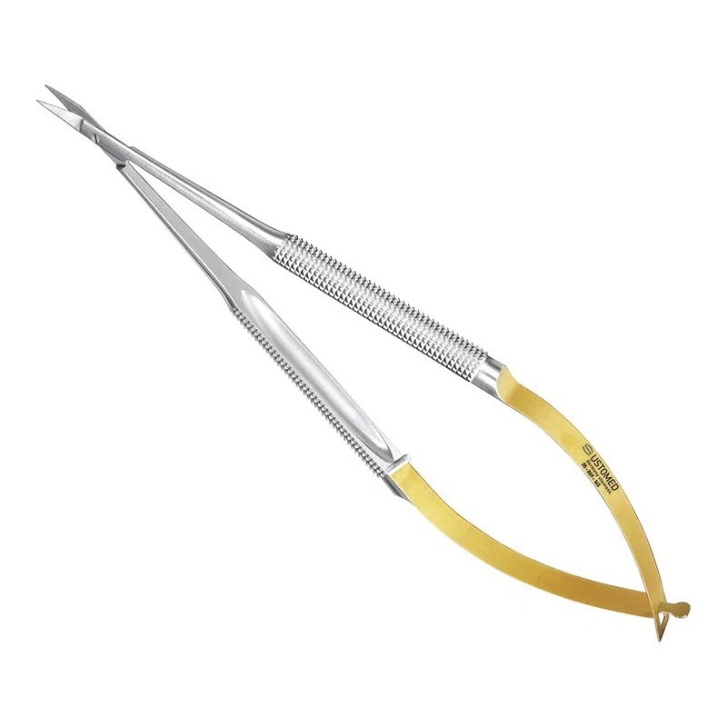 Ustomed - I'MOTION micro-veerschaar 14,5 cm gebogen, ronde handgrepen