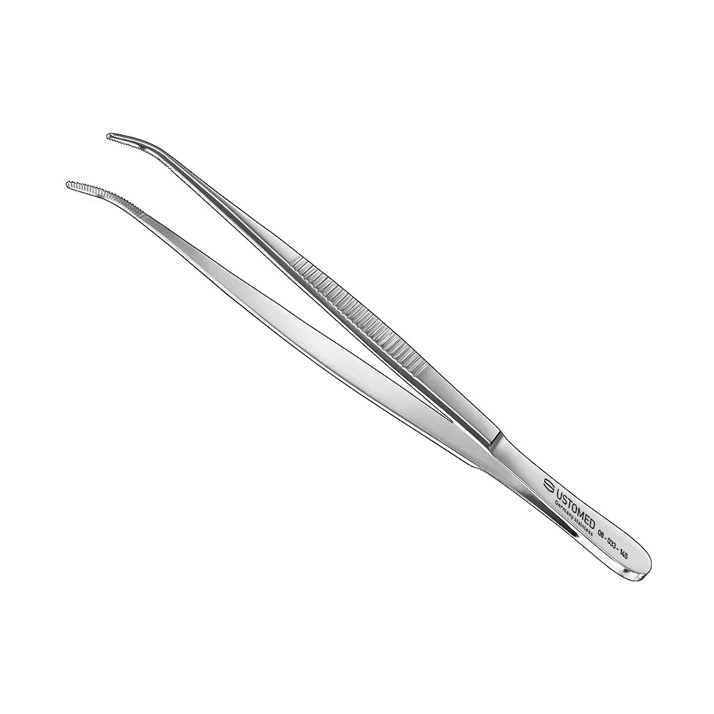 Ustomed - Dissectiepincet 14,5 cm gebogen (fijne bek)
