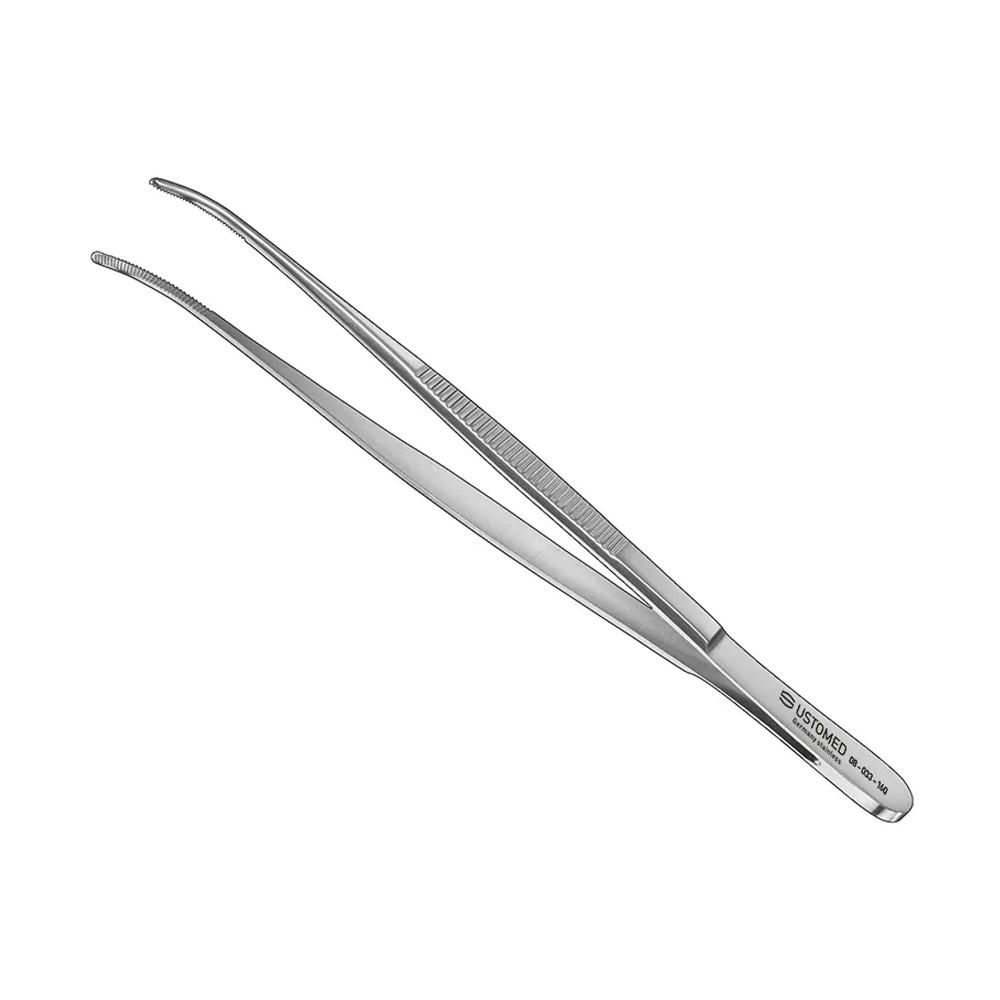 Ustomed - Dissectiepincet 16 cm gebogen (fijne bek)