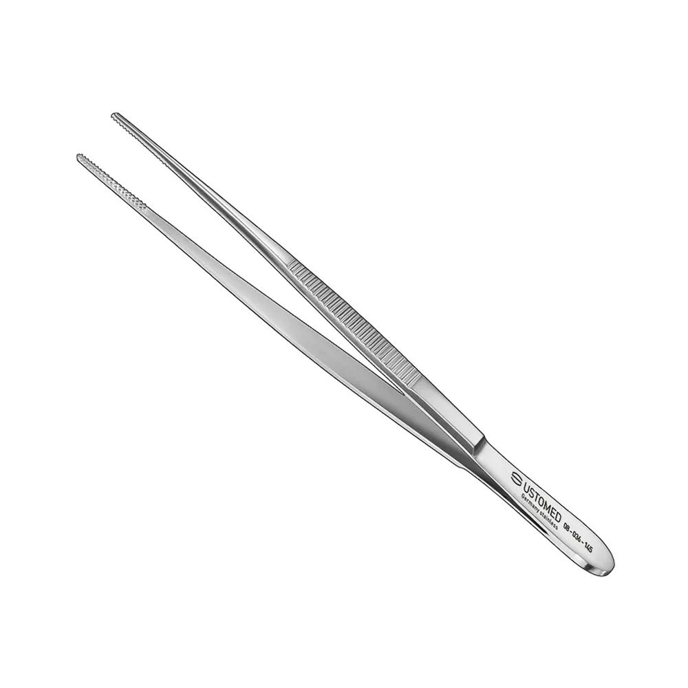 Ustomed - Dissectiepincet 14,5 cm recht (kruisvertanding)