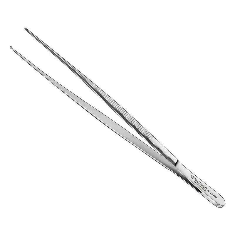 Ustomed - Weefselpincet, 18 cm, recht, 1x2 tanden