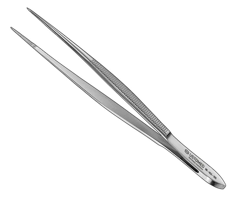 Ustomed - Splinter pincet, 10,5 cm, recht, getande punt