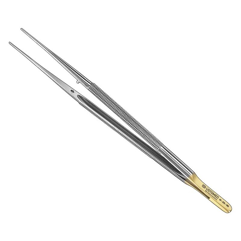 [09-270-180] Ustomed - DE BAKEY micro atraumatische pincet, 18 cm, recht