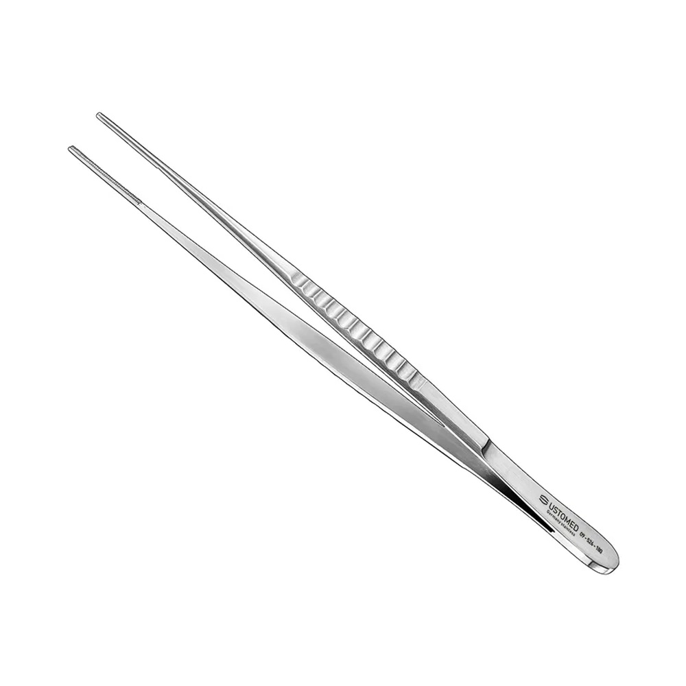 [09-526-180] Ustomed - DE BAKEY atraumatisch pincet, 18 cm, recht, brede tip 2 mm