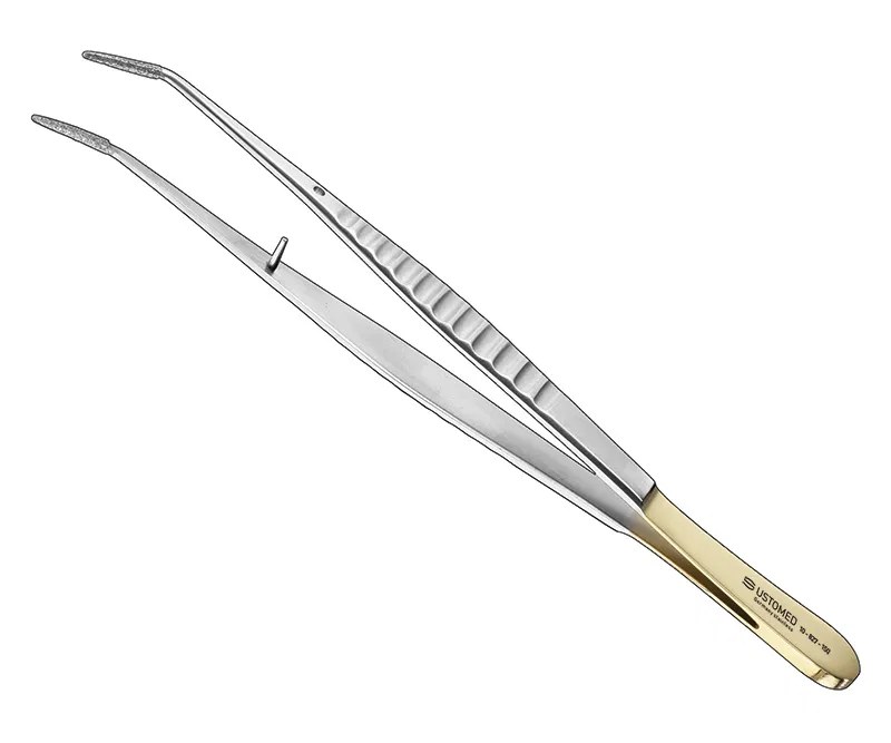 Ustomed - LONDON COLLEGE, gemodificeerd pincet, 15 cm, diamantpatroon
