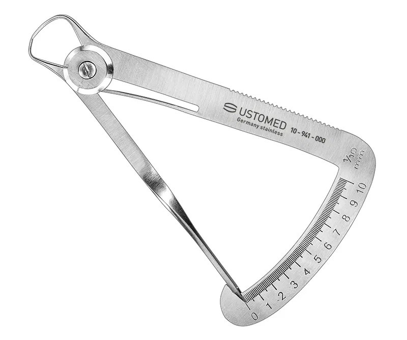 Ustomed - IWANSON, schuifmaat, meetbereik 0–10 mm, voor vergelijking van afmetingen