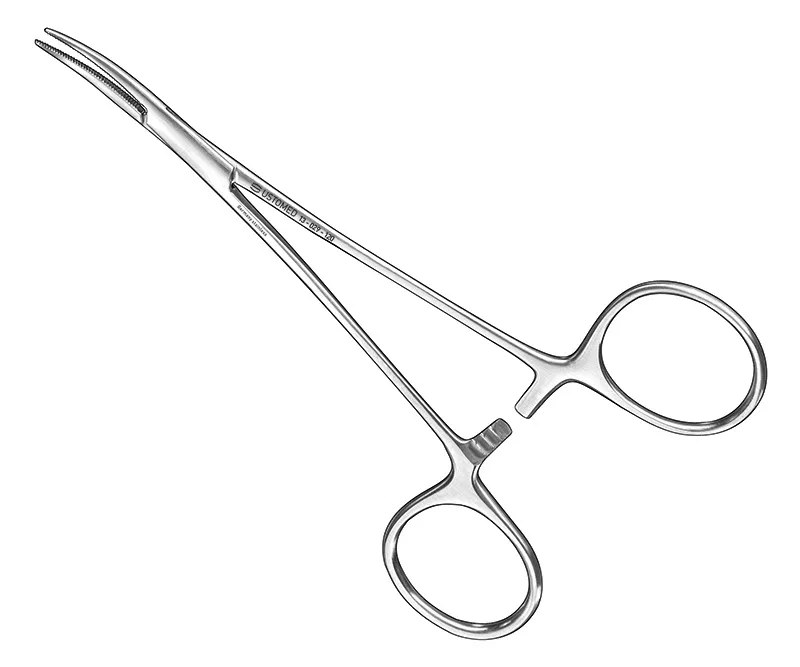 Ustomed - MICRO-MOSQUITO, hemostatische tang, 12 cm, gebogen, anatomisch