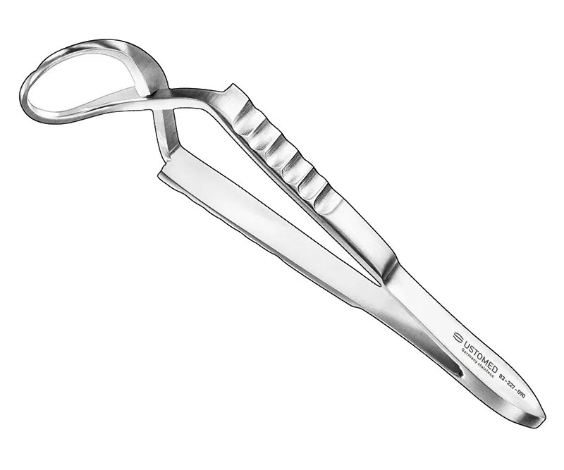 Ustomed - JONES, doekklem, 9 cm, gebogen