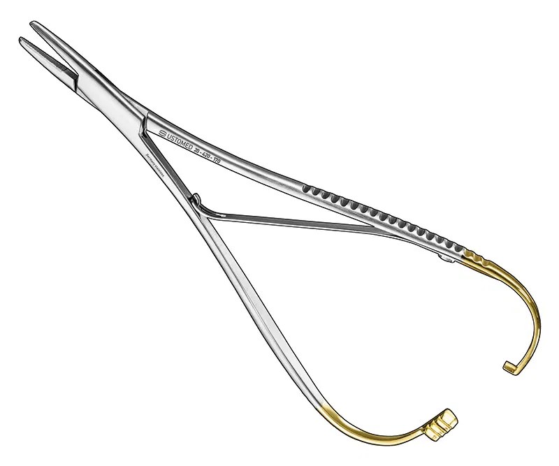 Ustomed - MATHIEU, needle holder, 17 cm, TC