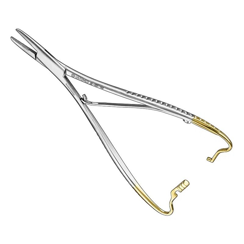 [20-452-140] Ustomed Mathieu naaldvoerder, gemodificeerd, 14 cm, TC