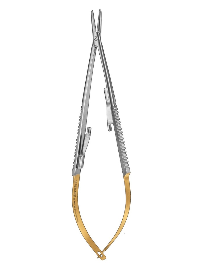 Ustomed - CASTROVIEJO, needle holder, 14 cm, str., TC