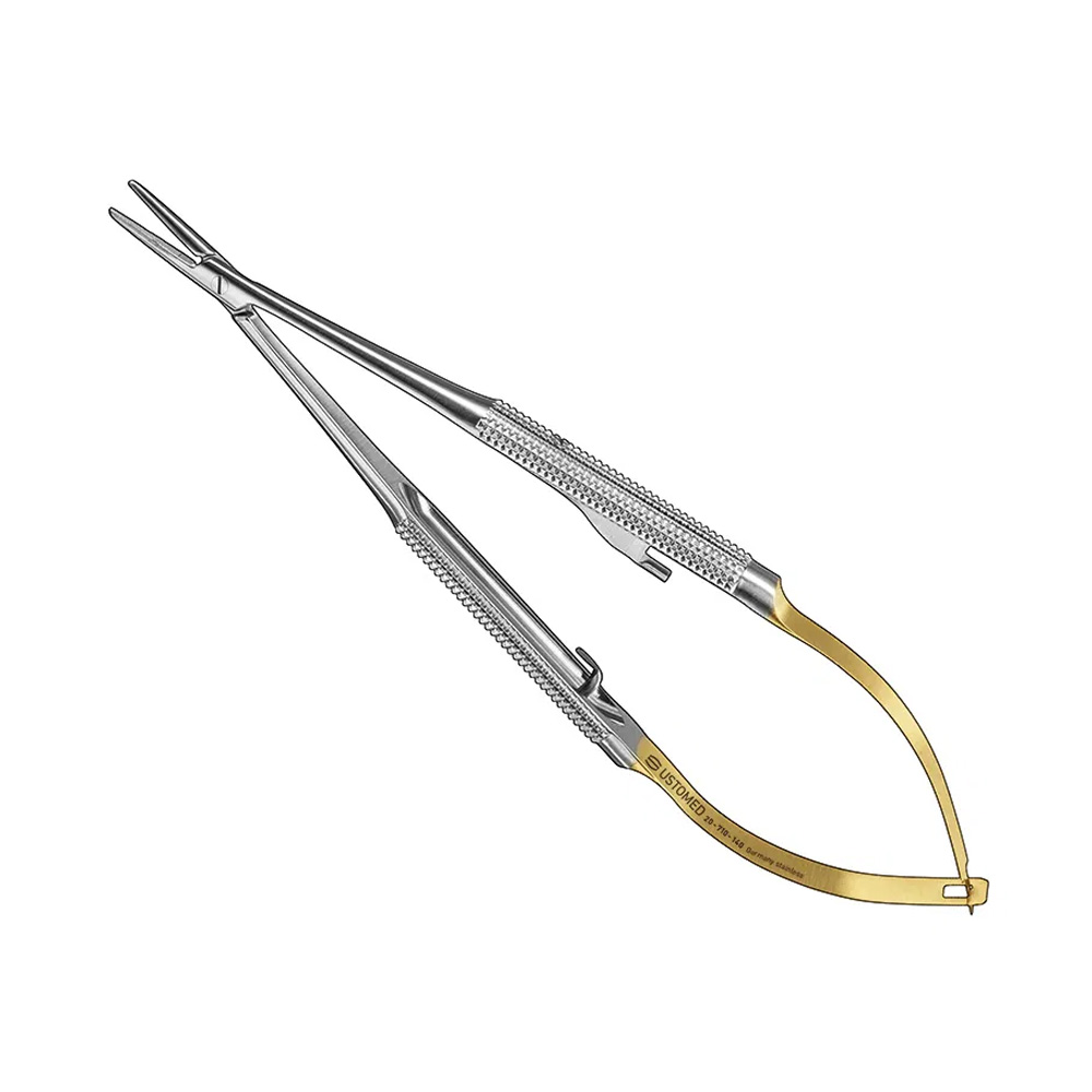 [20-710-140] Ustomed - BARRAQUER TC, micro-naaldvoerder, 14 cm, recht