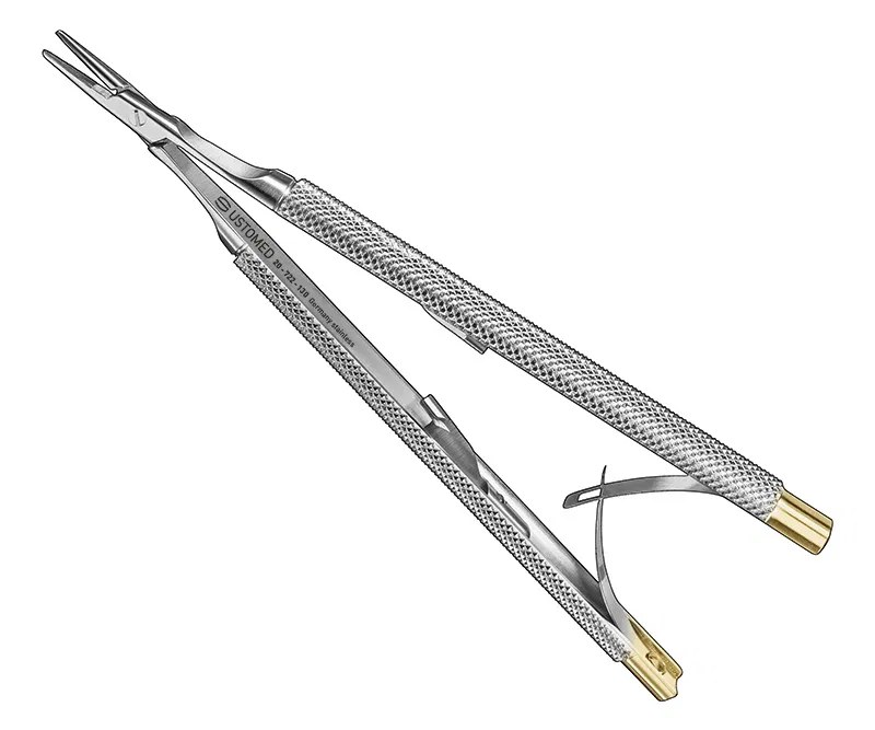 Ustomed - CASTROVIEJO, micro needle holder, 13cm, TC