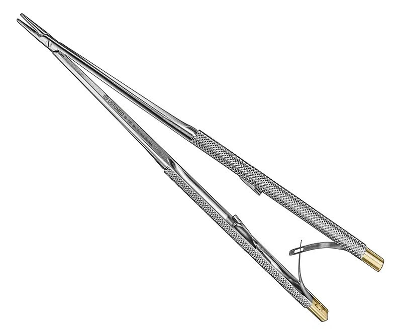 Ustomed - CASTROVIEJO, micro needle holder, 18cm, TC