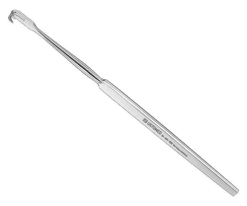 Ustomed - wondhaak, 16 cm, 2 tands, scherp