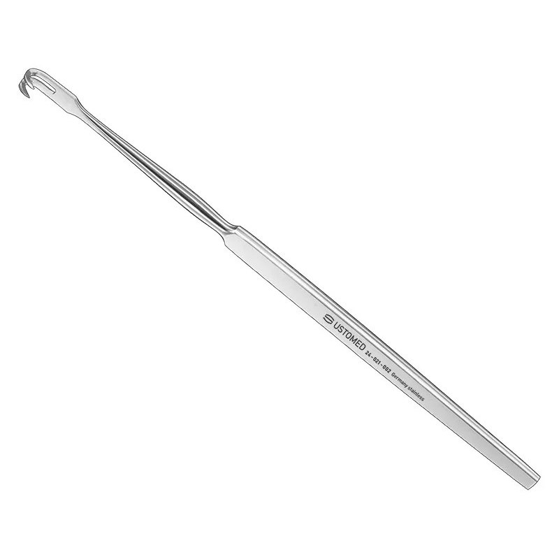 [24-021-002] Ustomed - wondhaak, 16 cm, 2 tands, scherp