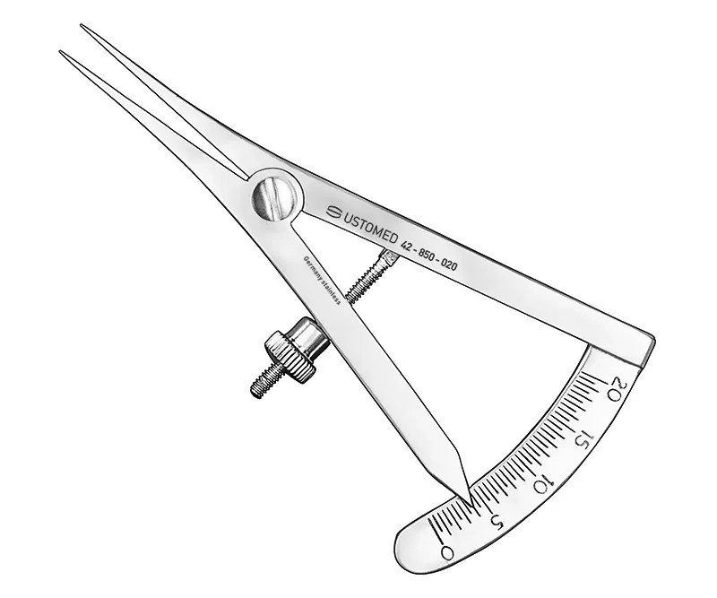 Ustomed - CASTROVIEJO, caliper, 20 mm, straight