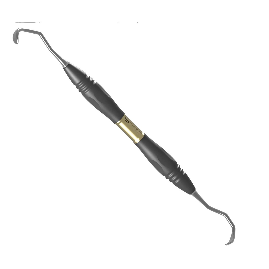 [46-699-002P0T3] Ustomed Nentwig sinusliftcurette, maat 2, PEEK-handvat