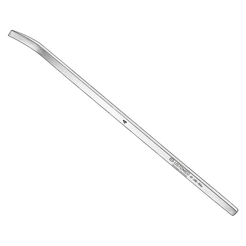 [67-555-004S] Ustomed - MINI-LAMBOTTE, osteotome, 13cm, 4mm, cvd., s