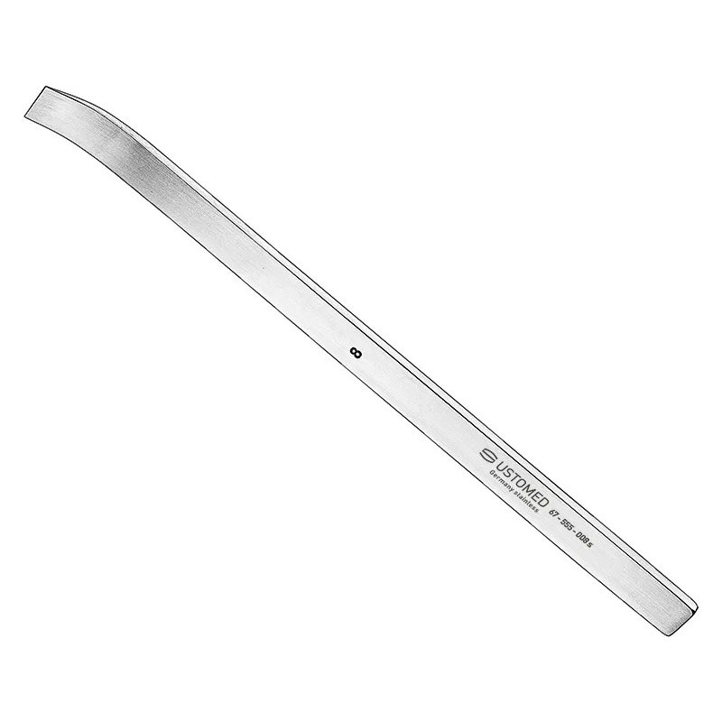 [67-555-008S] Ustomed - MINI-LAMBOTTE, osteotome, 13cm, 8mm, cvd., s.