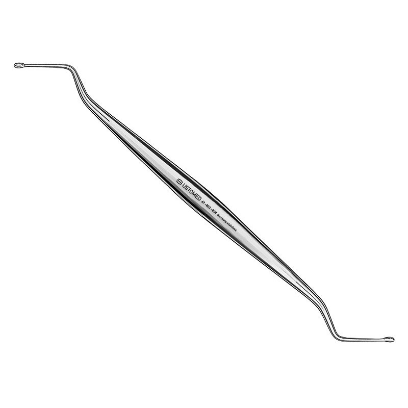 [67-803-000] Ustomed - HEMINGWAY, modif., bone curette, d/e., sz.0