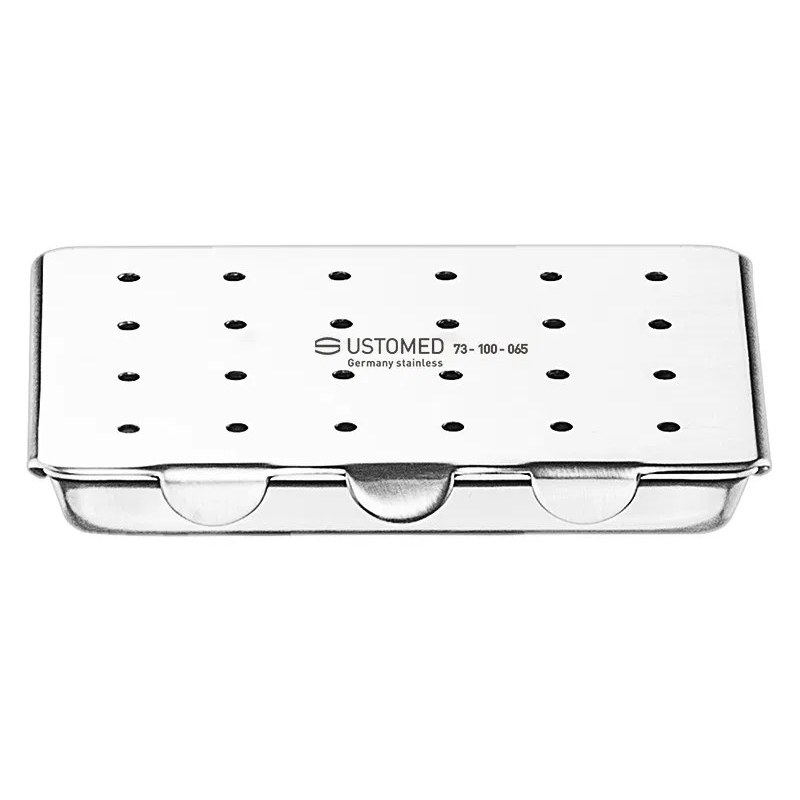 [73-100-065] Ustomed - Needle and drill sterilizing box, perf.
