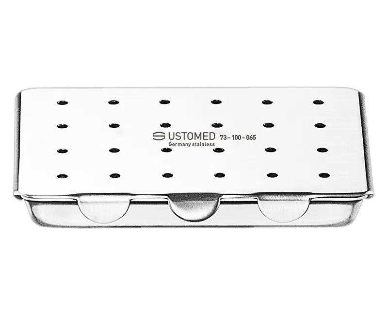 [73-100-065] Ustomed - Needle and drill sterilizing box, perf.