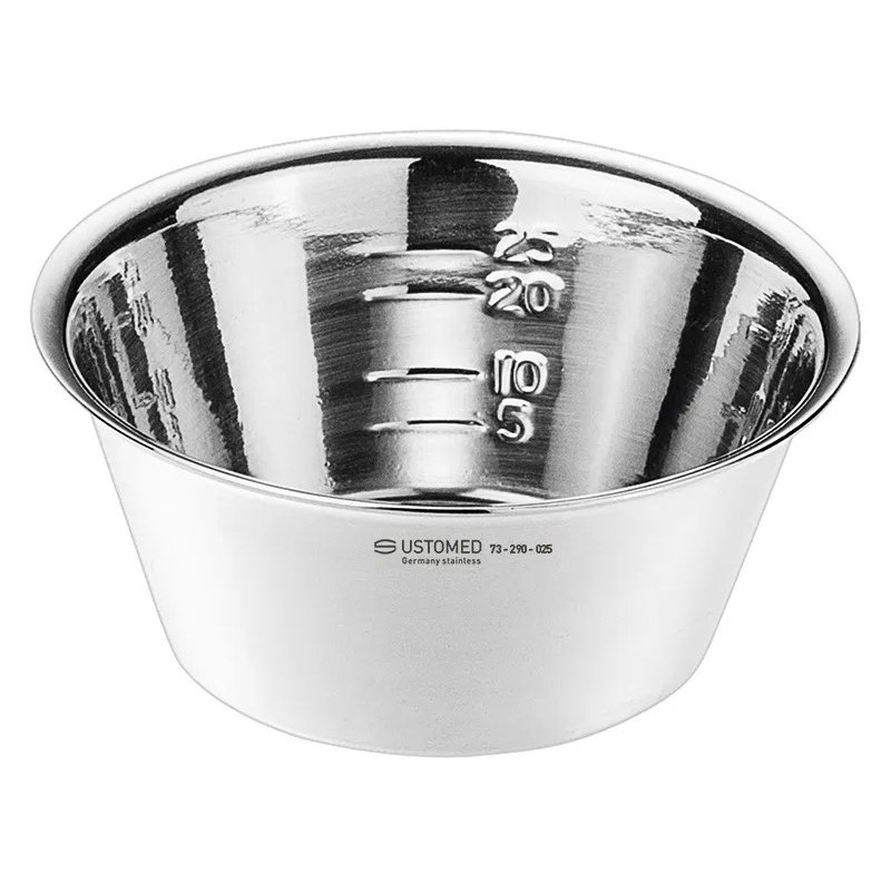 [73-290-025] Ustomed - Metal-Bowl, 25 cc