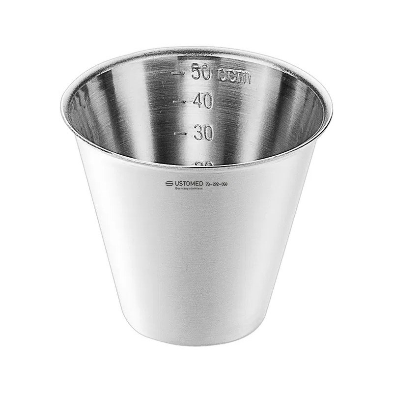 [73-292-050] Ustomed - Metal-Bowl, 50 cc, graduated inside