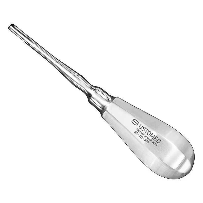 [83-111-045] Ustomed - BEIN wortelhevel 5 mm, gebogen achterwaarts (modificatie 4)