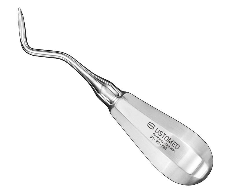 Ustomed - FLOHR, root elevator, angled, size 3