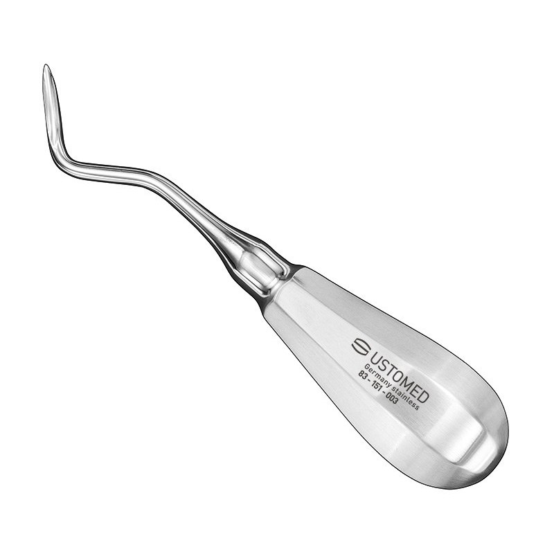 [83-151-003] Ustomed - FLOHR, root elevator, angled, size 3