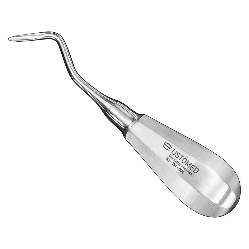 [83-151-004] Ustomed - FLOHR, root elevator, angled, size 4