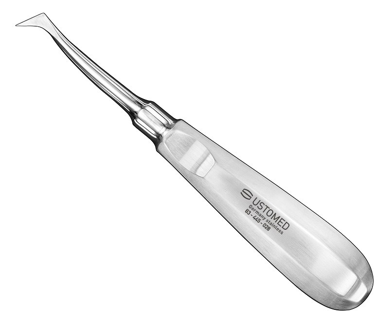 [83-445-028] Ustomed - CRYER 28, root elevator, angled