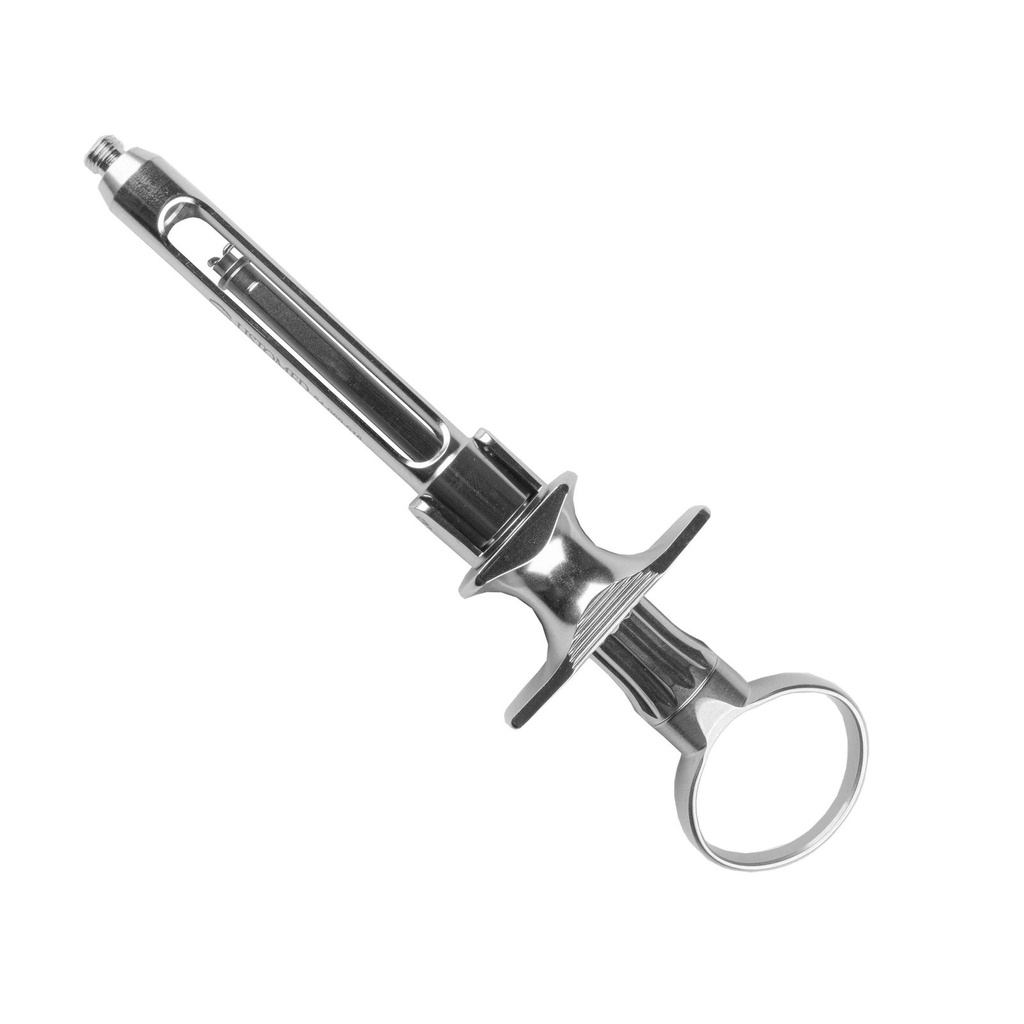 [84-060-018] Ustomed - Cartridge syringe, ring handle, stainless