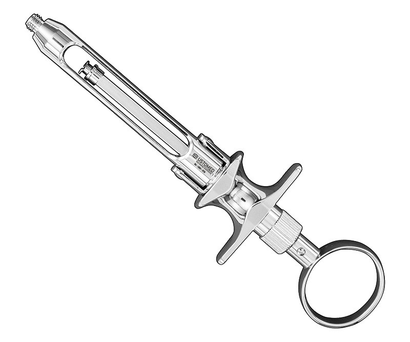 Ustomed - Cartridge syringe, ring handle, compact