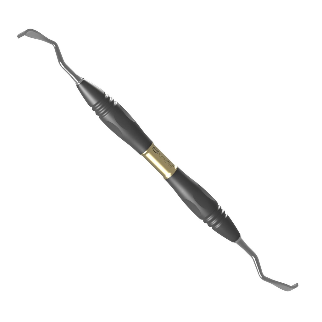 [85-802-305P0T3] Ustomed model B botschraper, 3 en 5 mm breed, PEEK-handvat