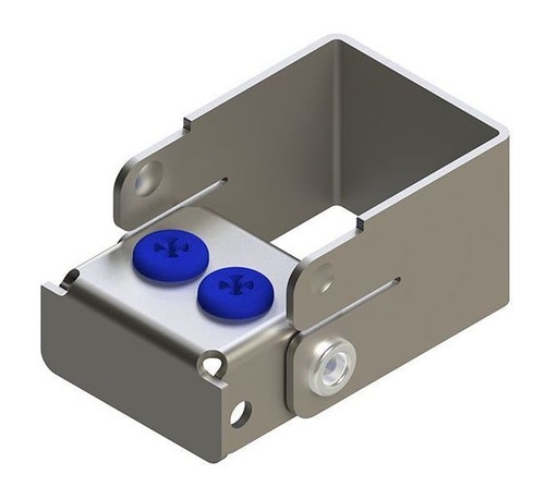 Nichrominox Plug'In Borenblok - 2 gaten - 3cm hoog