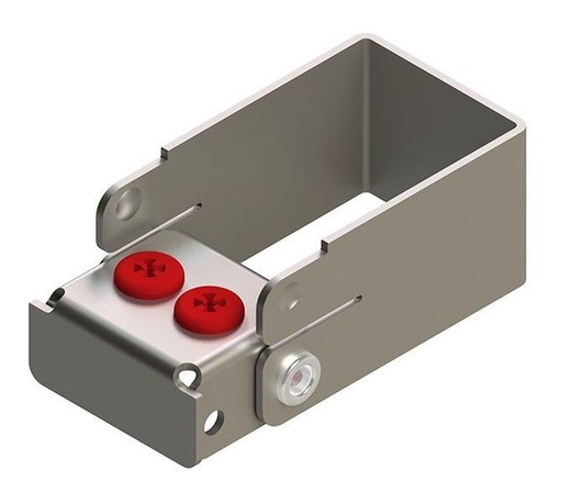 Nichrominox Plug'In Borenblok - 2 gaten - 4cm hoog