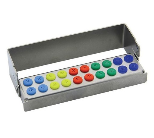 Nichrominox Plug'In Borenblok - 20 gaten - 3cm hoog