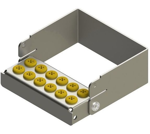 Nichrominox Plug'In Borenblok - 12 gaten - 5cm hoog