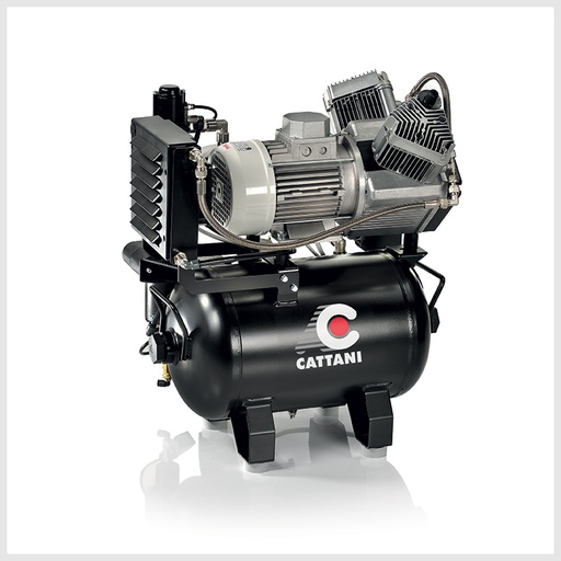 [013235] Cattani AC 200 - Tweecilindercompressor, met luchtdroger (400v)